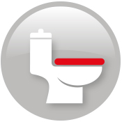 Toilet cistern fixed